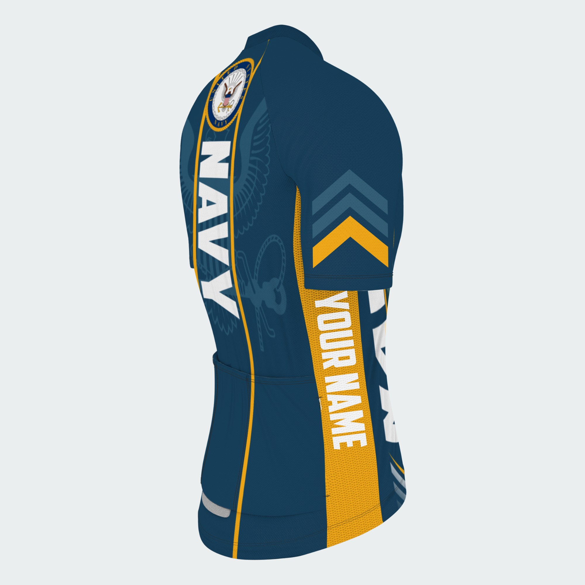 Men Personalized U.S. Navy Emblem Pride Cycling Jersey & Kit — short sleeve jersey — image 05