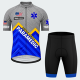 Men’s Personalized U.S. Paramedic Chevron Cycling Jersey & Kit