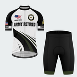 Men’s Personalized U.S. Army Retired Armor Veteran Cycling Jersey