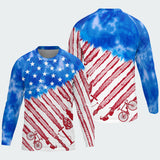 Men's Tie Dye Patriotic American Flag TeeCra