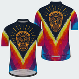 Men's Tie Dye Skull Cycopath Regular Fit Cycling Kit