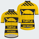 Men's Turtle On Road Funny Traffic Sign Regular Fit Cycling Kit