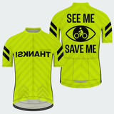 Men's See Me Save Me Regular Fit Cycling Kit