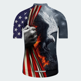 Men’s Rising Eagle American Strength Regular Fit Cycling Jersey