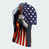 Men’s Rising Eagle American Strength Regular Fit Cycling Jersey
