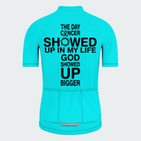 Men’s God Showed Up Bigger Christian Cycling Jersey