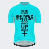 Men’s God Showed Up Bigger Christian Cycling Jersey