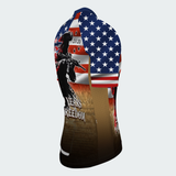 Men’s 250 Years of Freedom Soldier Patriotic Regular Fit Cycling Jersey