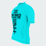 Men’s God Showed Up Bigger Christian Cycling Jersey