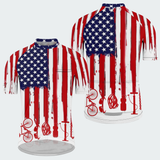 Men's Cycling American Flag Regular Fit Cycling Kit