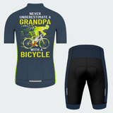 Men's A Grandpa With A Bicycle In Regular Fit Cycling Kit