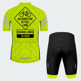 Men's I Am Traffic Reflective Sharrows Regular Fit Cycling Kit