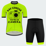 Men's Say Cheese You're On Camera Regular Fit Cycling Kit