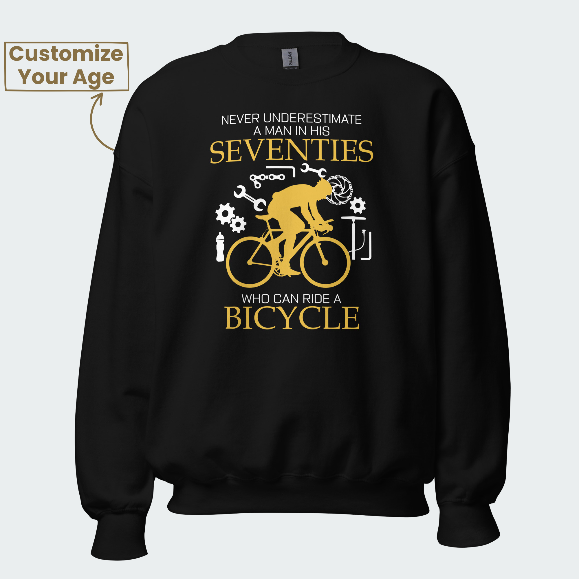 Men's Who Can Ride A Bicycle Custom Age Cycling Tops