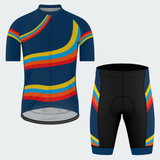 Men's Groovy Psychedelic Regular Fit Cycling Kit