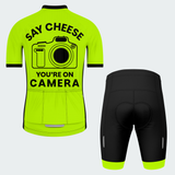 Men's Say Cheese You're On Camera Regular Fit Cycling Kit