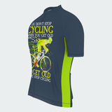 Men's You Get Old When You Stop Cycling Regular Fit Cycling Kit