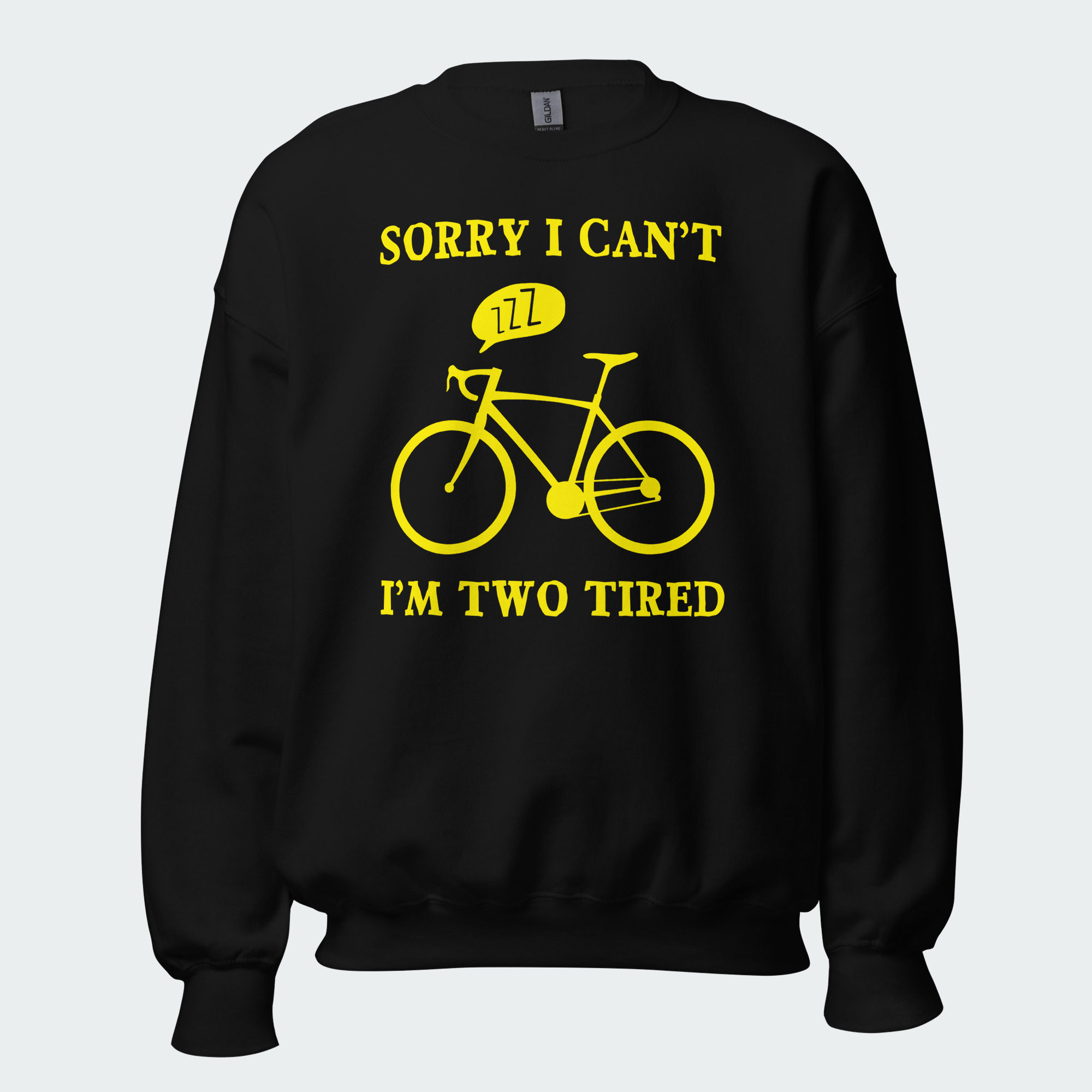 Men's I'm Two Tired Funny Cycling Tops