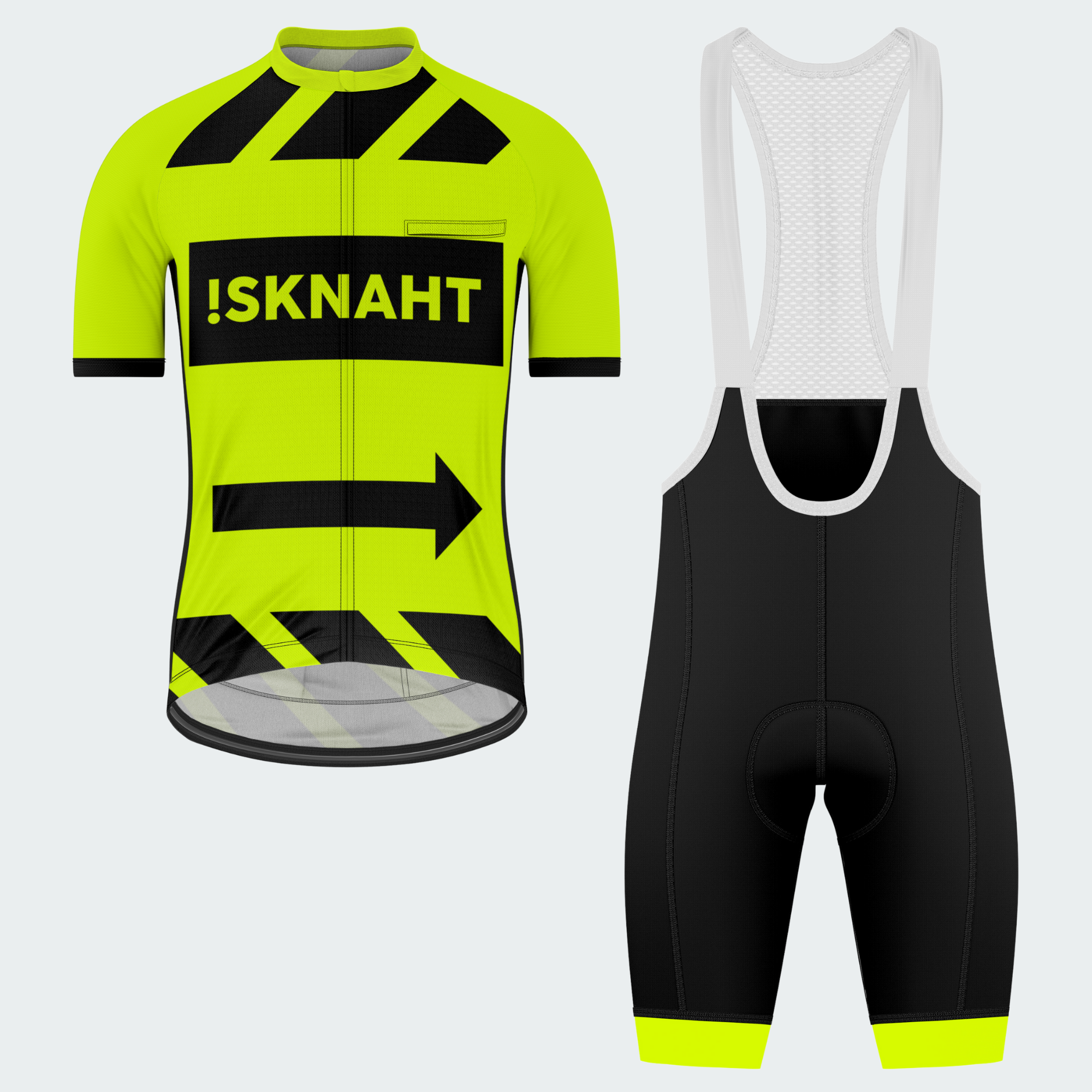 Men's 3 Feet Traffic Sign Regular Fit Cycling Kit