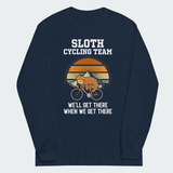 Men's Sloth Cycling Team Funny Tops
