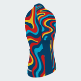 Men's Colorful Psychedelic Swirls Regular Fit Cycling Kit