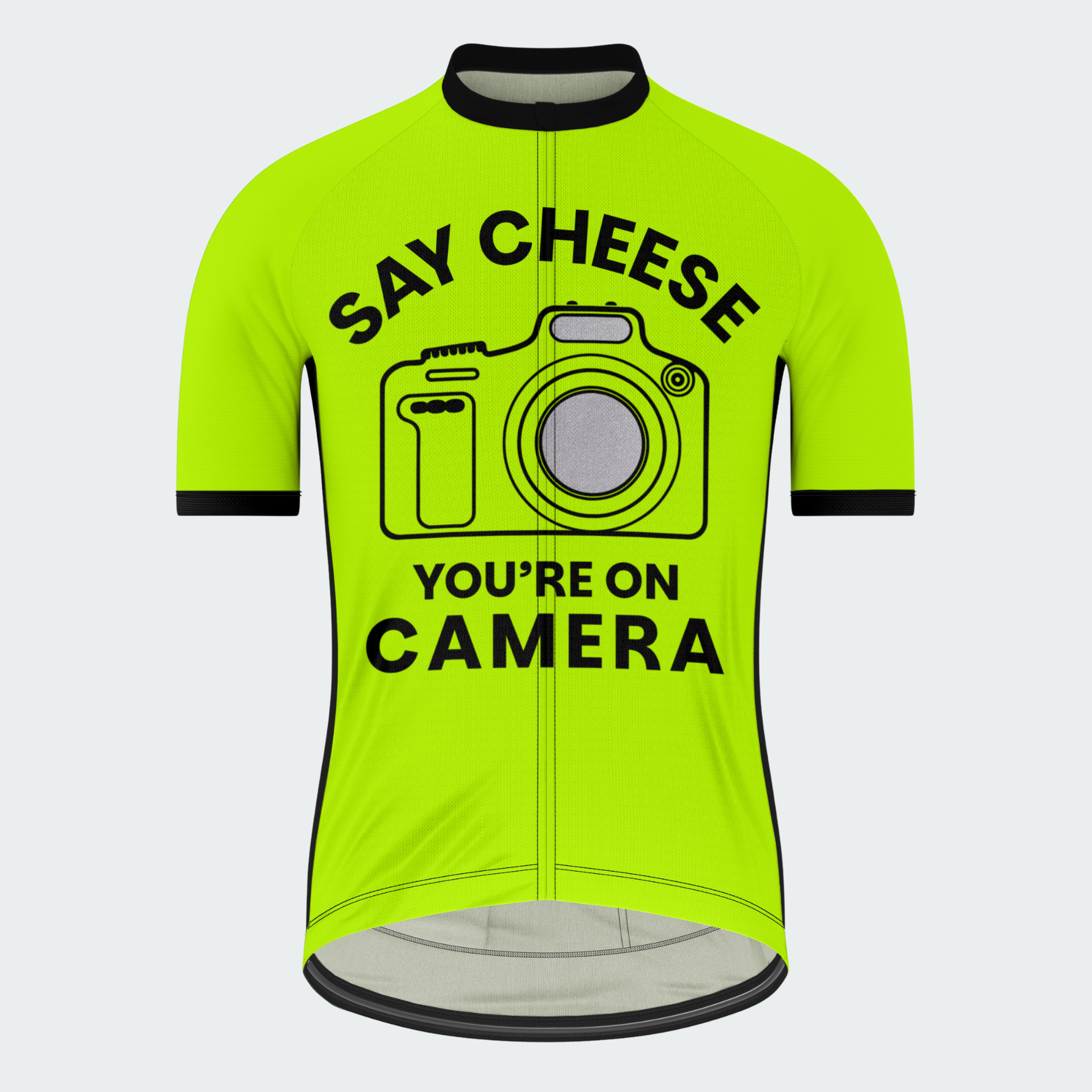 Men's Say Cheese Reflective Camera Lens And Flash Regular Fit Cycling Kit