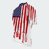 Men's Cycling American Flag Regular Fit Cycling Kit