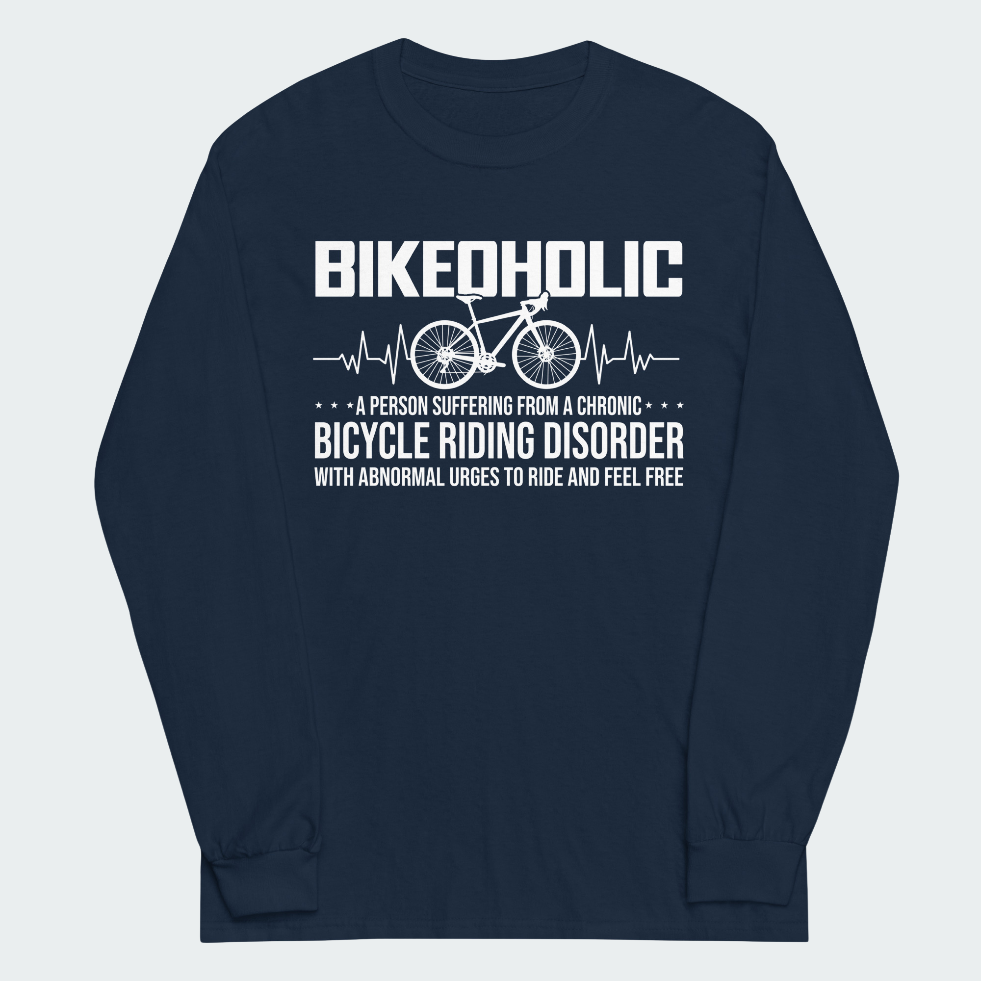 Men's Bikeoholic Definition Funny Cycling Tops