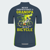 Men's A Grandpa With A Bicycle In Regular Fit Cycling Kit