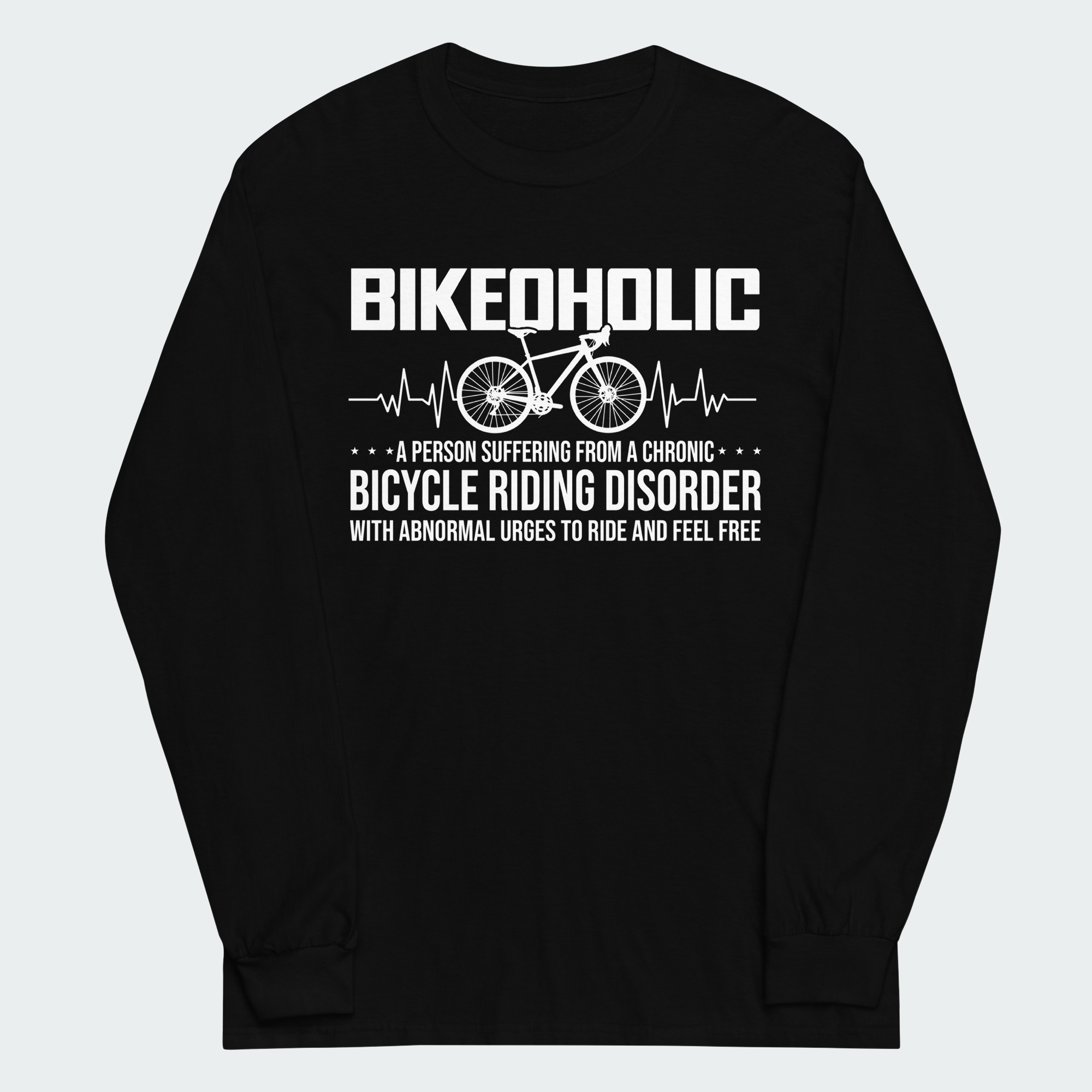 Men's Bikeoholic Definition Funny Cycling Tops
