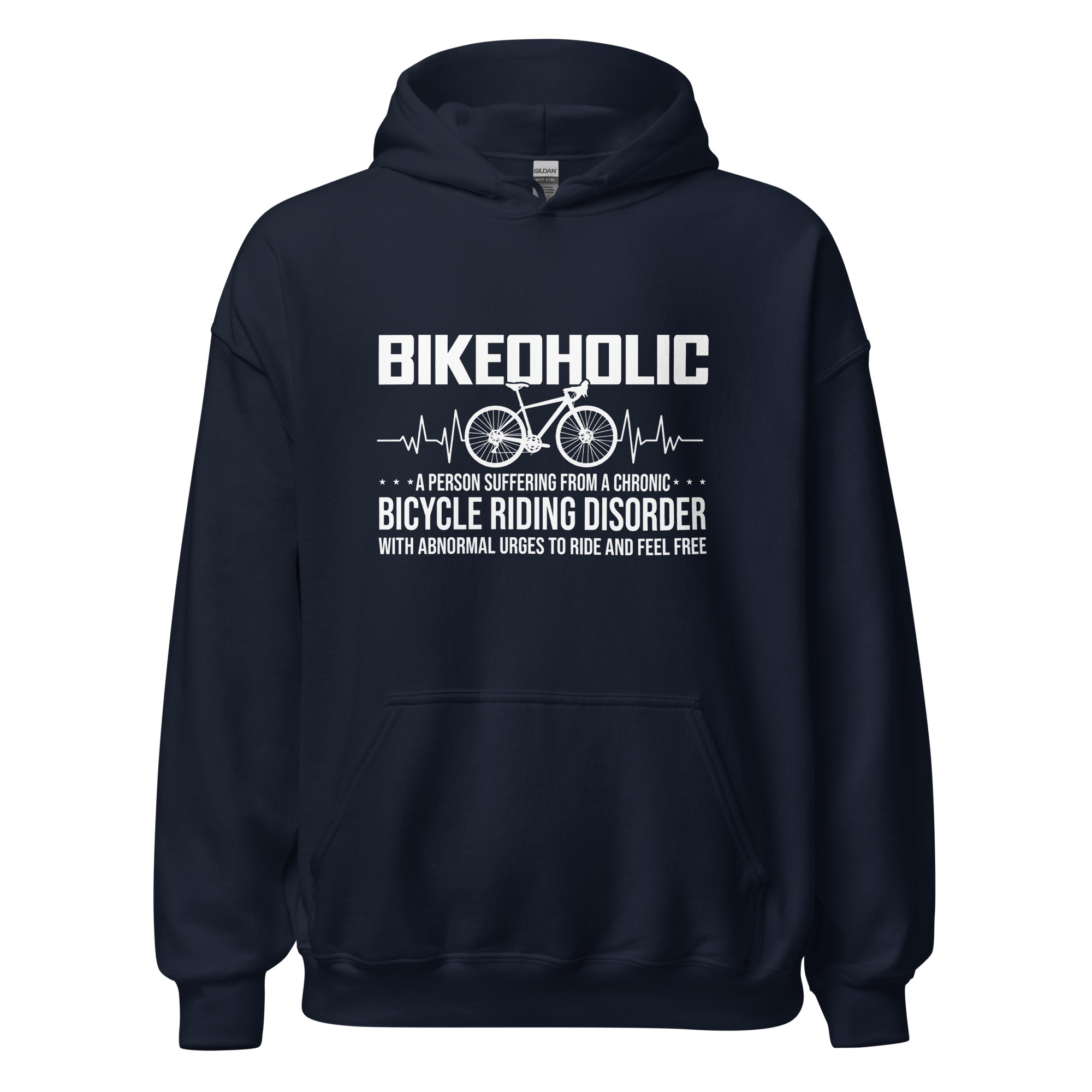 Men's Bikeoholic Definition Funny Cycling Tops