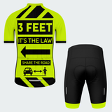Men's 3 Feet Traffic Sign Regular Fit Cycling Kit