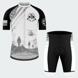Men’s Personalized One Nation Under God Military Veteran Cycling Jersey & Kit