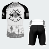 Men’s Personalized One Nation Under God Military Veteran Cycling Jersey & Kit