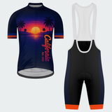 Men’s Personalized California Vaporwave Sunset Cycling Jersey & Kit