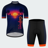 Men’s Personalized California Vaporwave Sunset Cycling Jersey & Kit