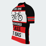 Men's Powered By Ass Not Gas Regular Fit Cycling Kit