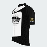 Men’s Personalized U.S. Army Veteran Black & White Cycling Jersey & Kit