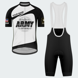 Men’s Personalized U.S. Army Veteran Black & White Cycling Jersey & Kit