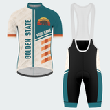Men’s Personalized California Retro Sunset Cycling Jersey & Kit