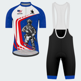 Men’s Personalized U.S. Veteran Proudly Served Soldier Cycling Jersey & Kit