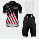 Men’s Personalized U.S. Army Veteran American Flag Cycling Jersey & Kit