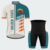 Men’s Personalized California Retro Sunset Cycling Jersey & Kit