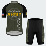 Men’s Personalized U.S. Army Retired Infantry Branch Cycling Jersey & Kit