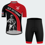 Men’s Personalized U.S. Veteran Proud Service Cycling Jersey & Kit