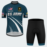 Men’s Personalized U.S. Army Veteran Hexagon Seal Cycling Jersey & Kit