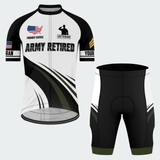 Men’s Personalized U.S. Army Retired Veteran Cycling Jersey & Kit