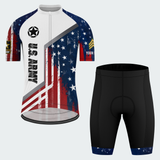 Men’s Personalized U.S. Army Patriotic Flag Cycling Jersey & Kit