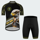 Men’s Personalized U.S. Army Bald Eagle Camo Cycling Jersey & Kit