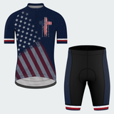 Men’s Personalized In God We Trust American Flag Cycling Jersey & Kit
